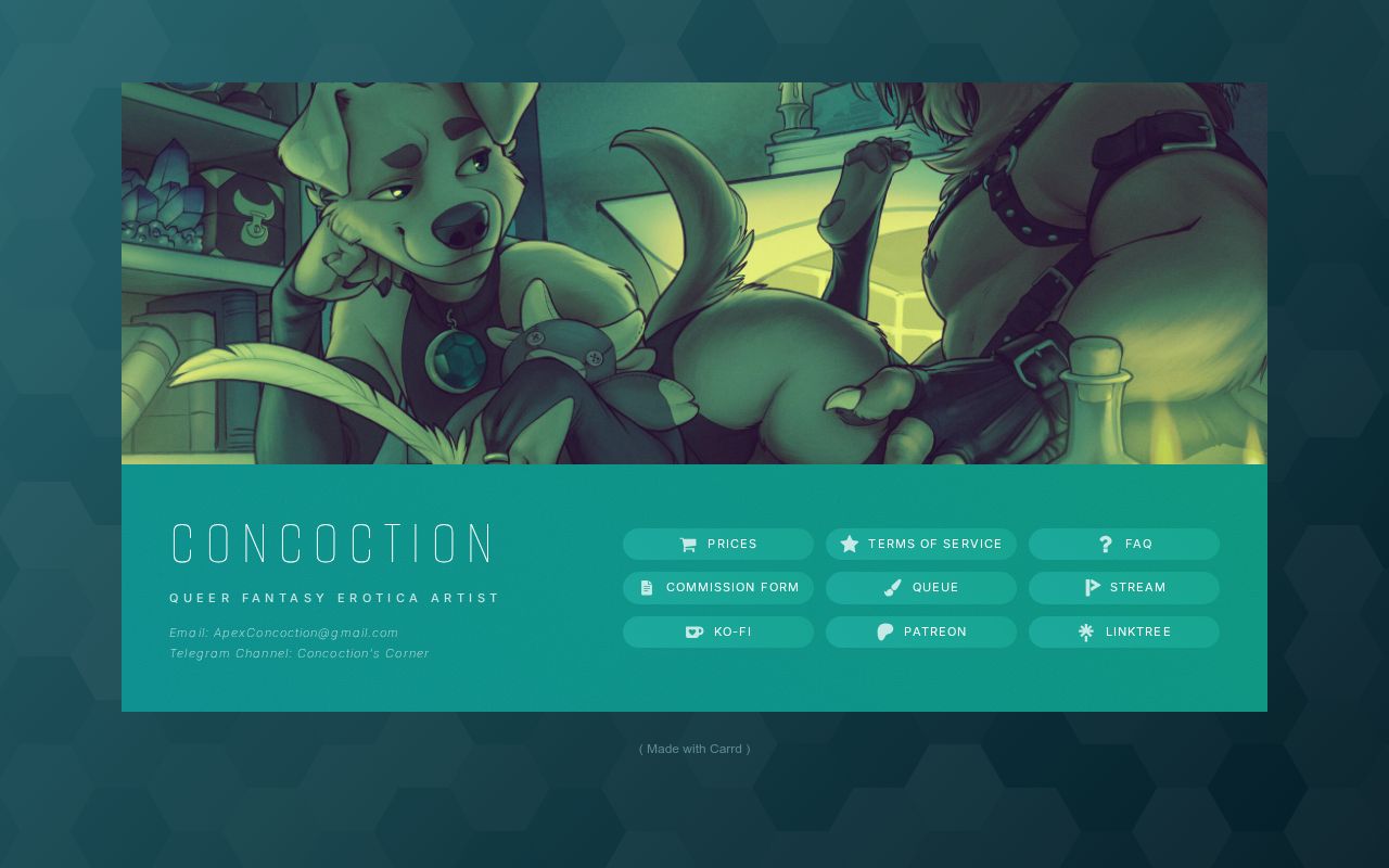 Carrd profile picture for @concoction